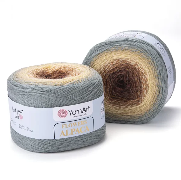 Fir de croșetat Flowers Alpaca 416:20% Alpaca, 80% Acril