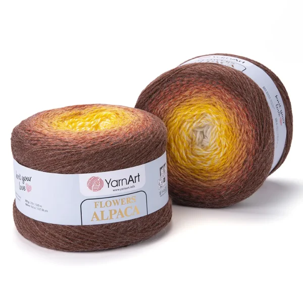 Fir de croșetat Flowers Alpaca 437:20% Alpaca, 80% Acril